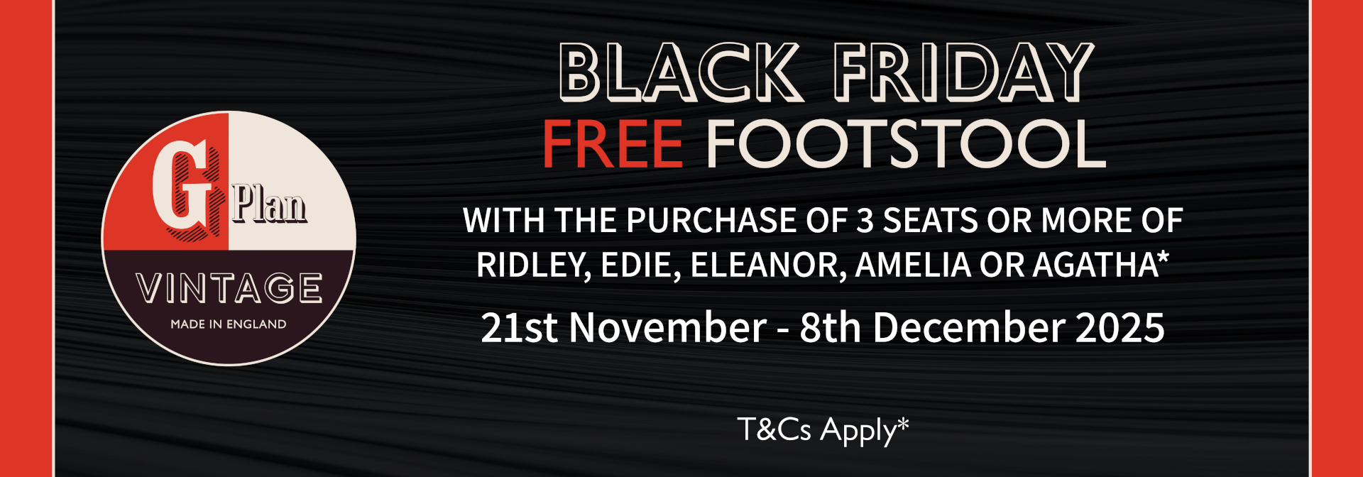 G Plan Vintage Black Friday Offers