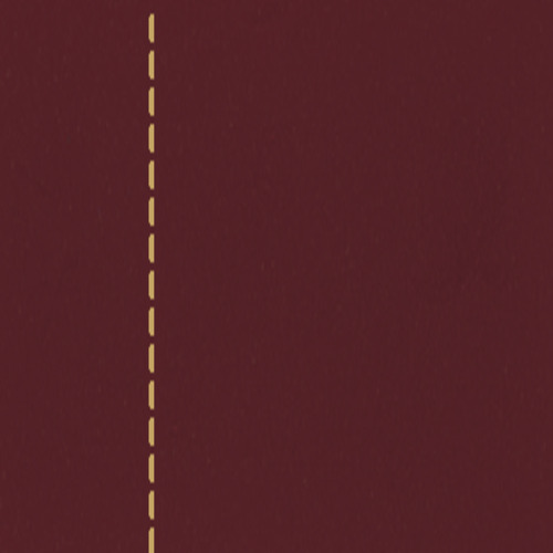 Q232 Bordeaux with Off White Stitching (Hide Leather)