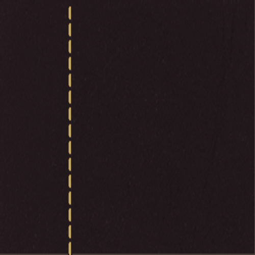 Q235 Dark Brown with Off White Stitching (Hide Leather)