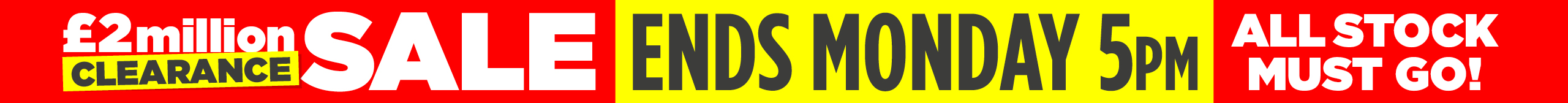 Taskers Clearance Sale Now On