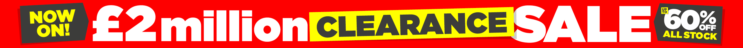 Taskers Clearance Sale Now On