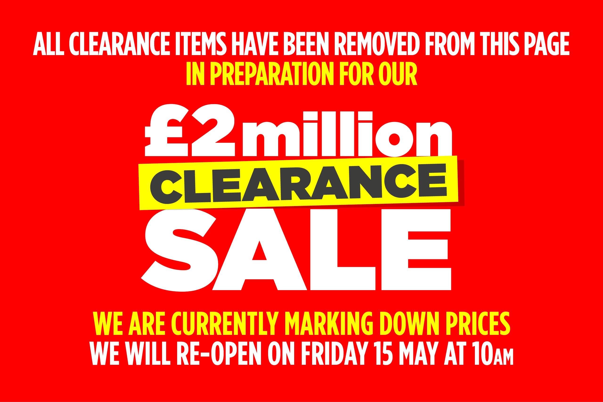Clearance Sale
