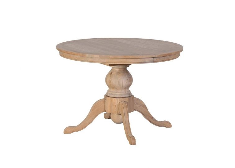 Newbury Round Extending Dining Table, Round Extendable Dining Table Pedestal