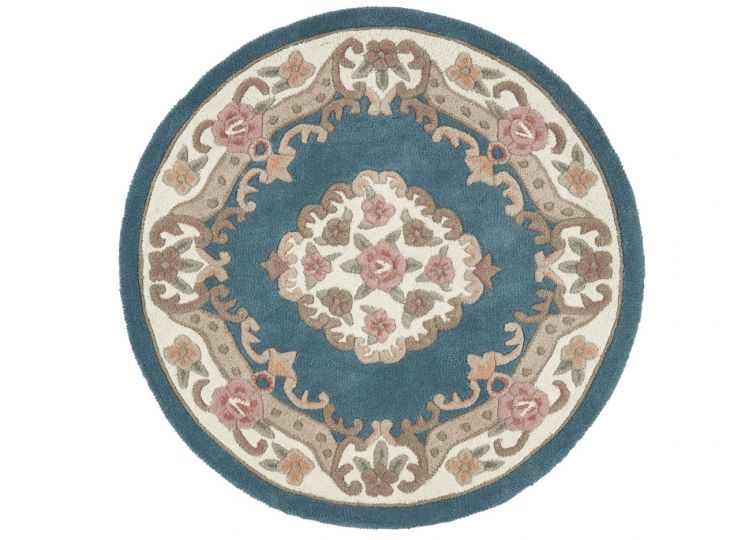 Shensi Blue Circle Rug