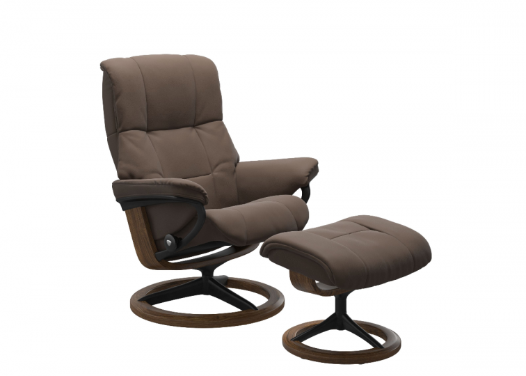 Stressless Mayfair Signature Chair With, Stressless Leather Chair And Footstool