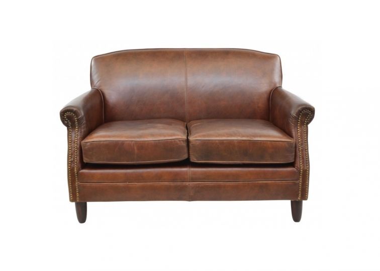 Ancient Mariner Vintage Leather 2, Leather Studded Sofa