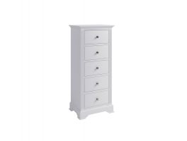 Polly Bedroom 5 Drawer Narrow Chest