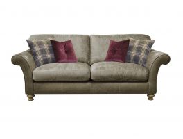 Alexander & James Blake 4 Seater Standard Back Sofa upholstered in Satchel Biscotti Leather