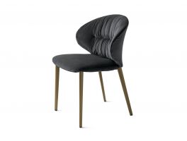 Bontempi Drop Dining Chair with Conic Legs