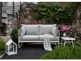 Calligaris Outdoor Easy Garden 2 Seater Sofa Matt Optic White