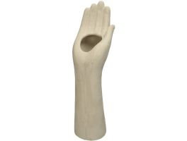 Ceramic Hand Soft Taupe Vase