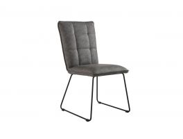Cassius Grey Panelled Chair (x2)