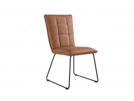 Cassius Tan Panelled Chair (x2)