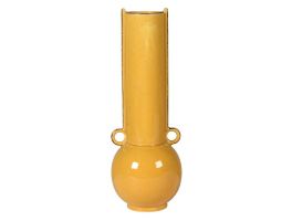 Mustard Tall Abstract Vase
