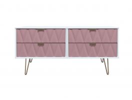 Diamond Kobe Pink 4 Drawer Bed Box