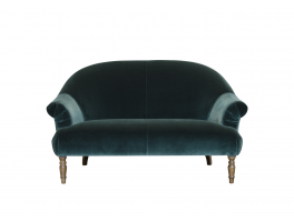 Alexander & James Imogen 2 Seater Sofa upholstered in Lavish Emerald (Plain) fabric
