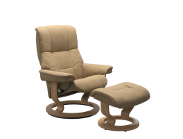 Clearance Stressless Mayfair Classic Chair with Footstool Medium / Paloma Sand