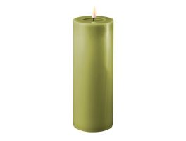 Deluxe Homeart Olive Green LED Candle