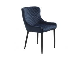 Ottowa Dining Chair Blue Velvet