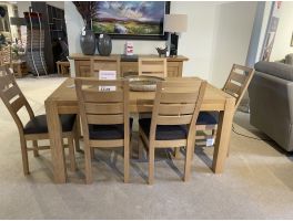Clearance Perlato Dining Table & 6 Chairs