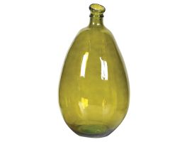Recycled Green Bottle Tall Vase