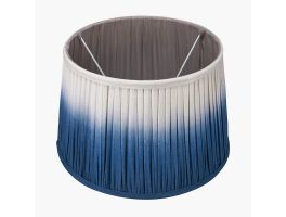 Blue Ombre Soft Pleated Tapered 40cm Light Shade