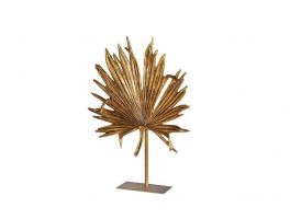 Gold Palm Leaf On Stand