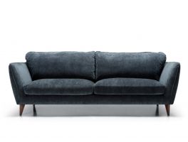 SITS Stella Atropa Dark Blue Fixed Cover 3 Seater Sofa Fast Track