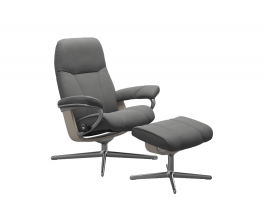Stressless Consul Cross Chair with Footstool