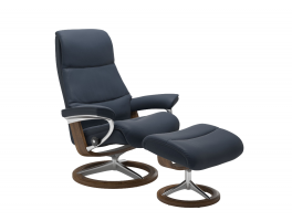 Stressless View Signature Chair with Footstool