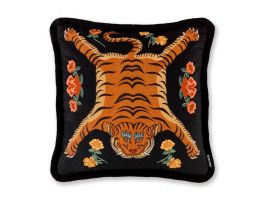 Paloma Home Tibetan Tiger Black Cushion