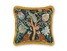 Paloma Home Tree of Life Teal Feather Filled Cushion