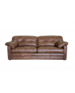 Alexander & James Bailey 3 Seater Split Sofa upholstered in Byron Tumbleweed Leather