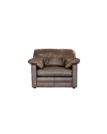 Alexander & James Bailey Lounge Chair upholstered in Byron Tumbleweed Leather