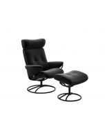 Stressless Berlin Adjustable Headrest Original Chair with Footstool