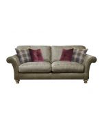 Alexander & James Blake 4 Seater Standard Back Sofa upholstered in Satchel Biscotti Leather