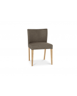 Brienne Light Black/Gold Fabric Chair (Pair)
