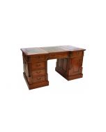 Ancient Mariner Mahogany Village Desk with Green Leather Top