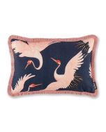 Paloma Home Oriental Birds Navy Feather Filled Cushion