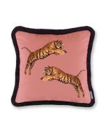 Paloma Home Pouncing Tigers Blossom Feather Filled Cushion