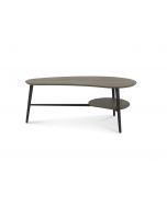 Georgetown Shaped Coffee Table with Shelf