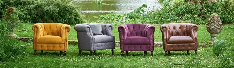 Picture of 4 different accent chairs
