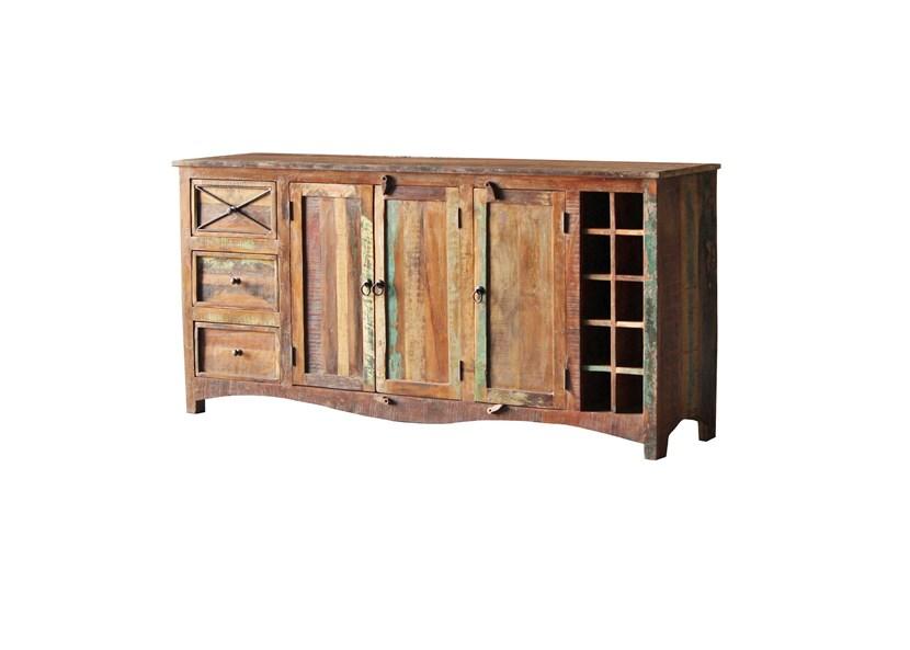 Little Tree Furniture Riya 3 Drawer 3 Door Sideboard and Wine Rack