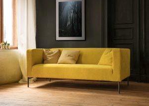 SITS Kent yellow fabric sofa